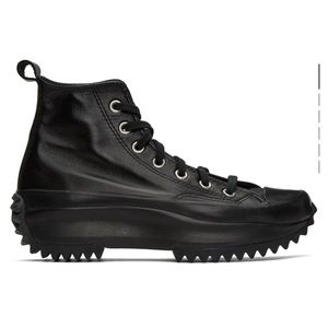CONVERSE
Black Leather Run Star Hike Hi Sneakers